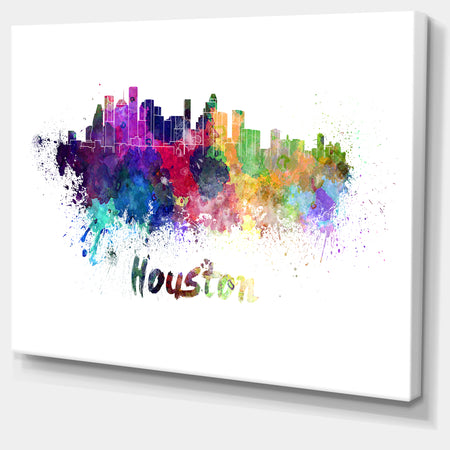 Houston Skyline - Cityscape Canvas Artwork Print