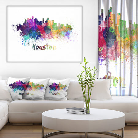 Houston Skyline - Cityscape Canvas Artwork Print