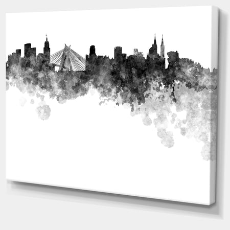 Sao Paulo Skyline - Cityscape Canvas Artwork Print