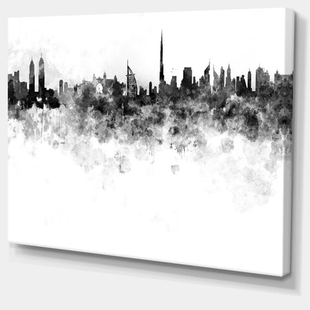 Dubai Skyline - Cityscape Canvas Artwork Print
