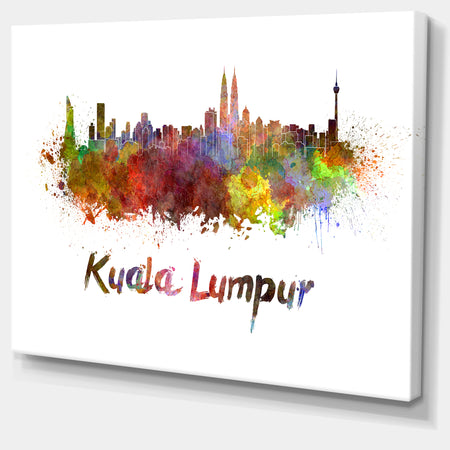 Kuala Lumpur Skyline - Cityscape Canvas Artwork Print