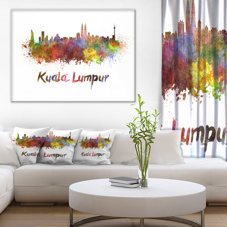 Kuala Lumpur Skyline - Cityscape Canvas Artwork Print