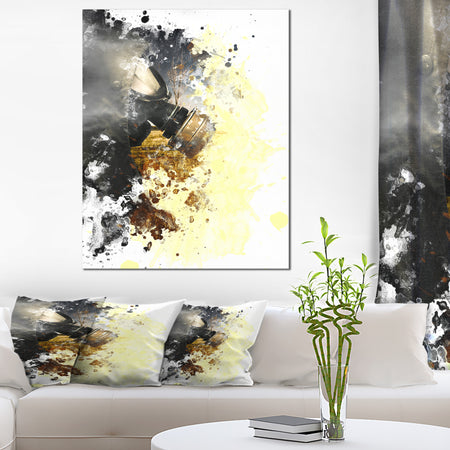 Disaster of War and Gas - Digital Abstract Canvas Art Print