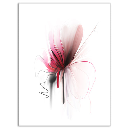 Abstract Flower - Floral Canvas Art Print