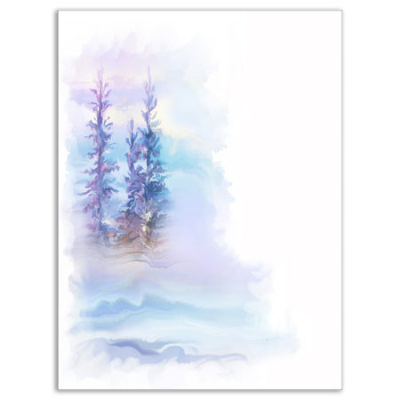 Watercolor Trees - Landscape Canvas Art Print