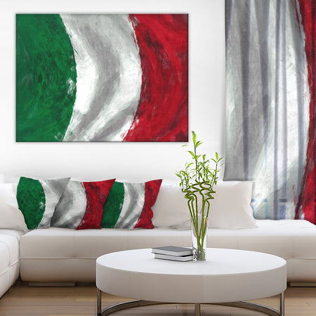 Italy Flag - Contemporary Canvas Art Print