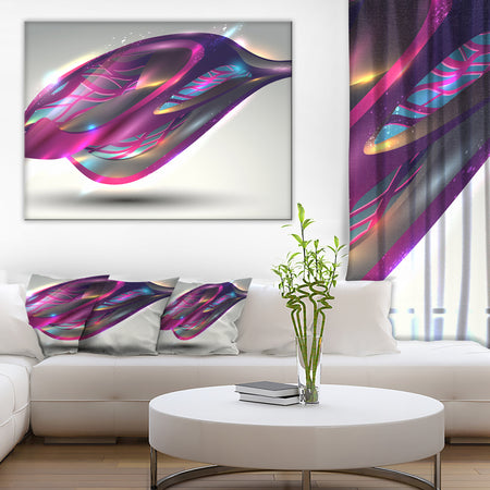 Purple Associative Illustration - Contemporary Art Canvas Print