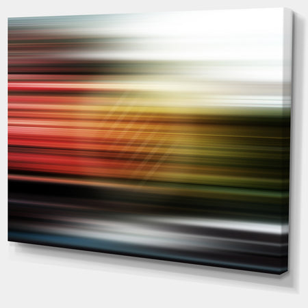 Horizontal Lights - Contemporary Art Canvas Print