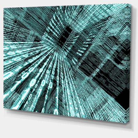Binary Code - Contemporary Art Canvas Print