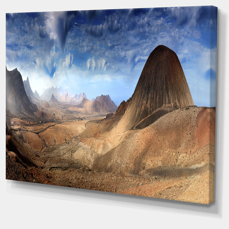 Mountain Scenery Panorama - Landscape Photo Canvas Print