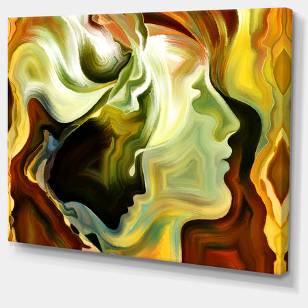 Metaphorical Inner Self - Abstract Canvas Art Print