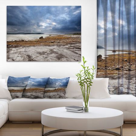 Norway Ocean Coast Land Photo- Landscape Canvas Print