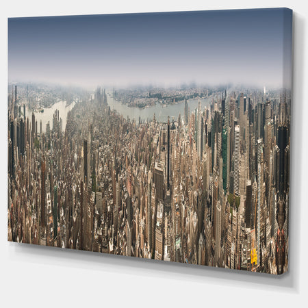 NYC 360 Degree Panorama - Cityscape Photography Canvas Print