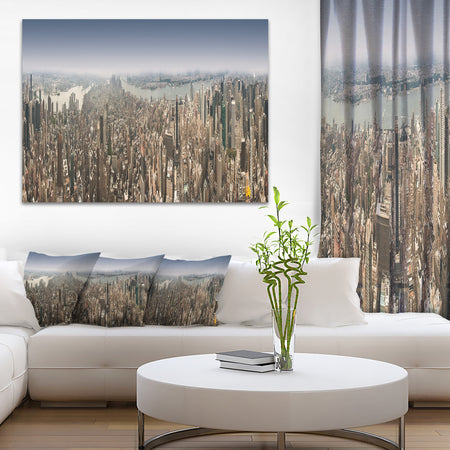 NYC 360 Degree Panorama - Cityscape Photography Canvas Print
