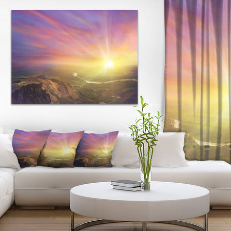 Scintillating Sunset Photography Canvas Art Print