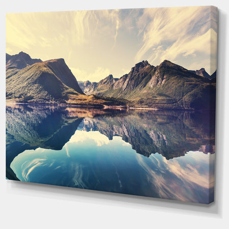 Norway Summer Mountains - Landscape Photo Canvas Print