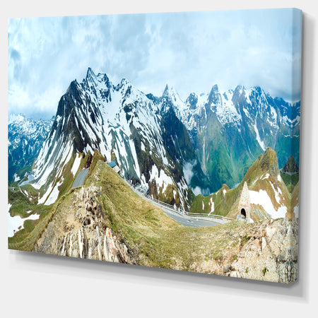 Alps Summer Panorama - Photography Canvas Art Print