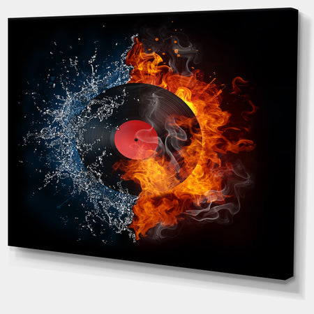 Record Abstract - Digital Art Canvas Print