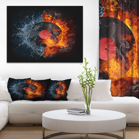 Record Abstract - Digital Art Canvas Print