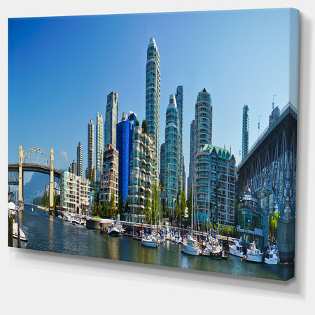 Beautiful View of Vancouver - Cityscape Photo Canvas Print