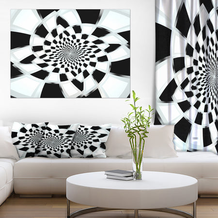 Abstract Spiral Fractal Design - Abstract Canvas Art Print