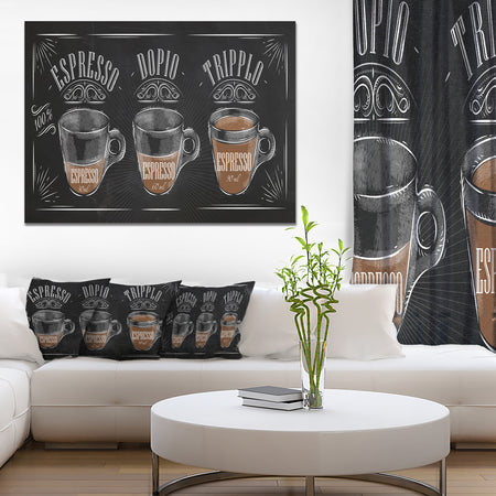 Espresso Kraf Black - Poster Canvas Art Print