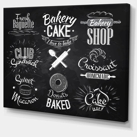 Bakery Characters - Digital Art Canvas Art Print