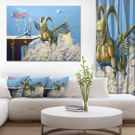 Cherubim - Portrait Digital Art Canvas Print