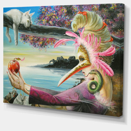 Secret of Temptation - Portrait Digital Art Canvas Print