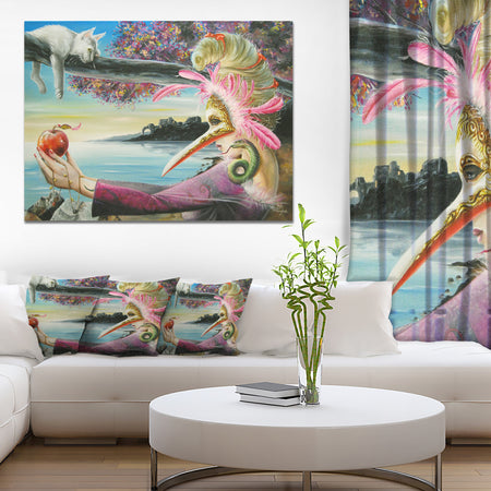 Secret of Temptation - Portrait Digital Art Canvas Print