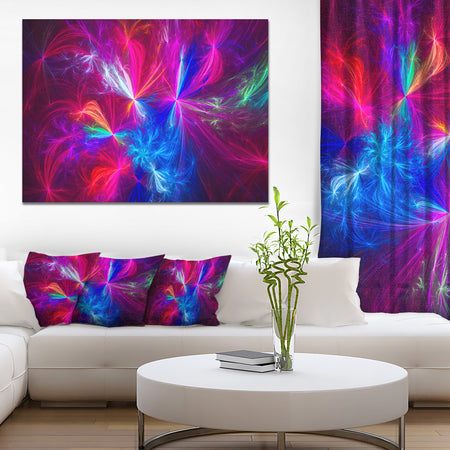Christmas Fireworks Red - Digital Art Canvas Print
