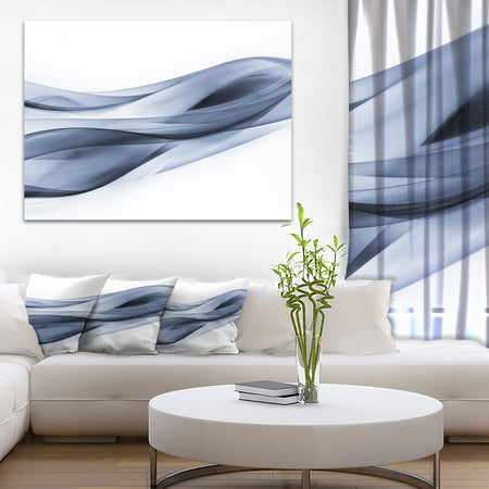 Glittering Light Blue Pattern - Abstract Digital Art Canvas Print