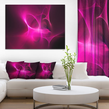 Magenta Fractal Desktop Wallpaper - Abstract Digital Art Canvas Print