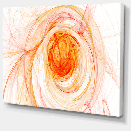 Yellow Ball of Yarn - Abstract Digital Art Canvas Print