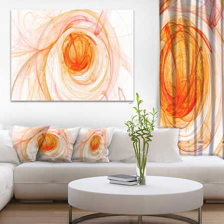 Yellow Ball of Yarn - Abstract Digital Art Canvas Print