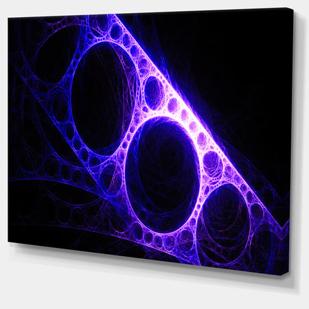 Purple Metal Construction - Abstract Digital Art Canvas Print
