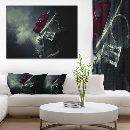 Post Apocalyptic Survivor - Portrait Digital Art Canvas Print