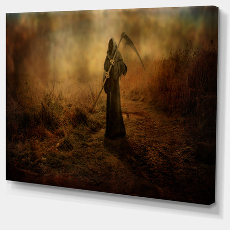 Unexpected Death - Abstract Digital Art Canvas Print