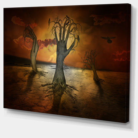 Storage Trees - Abstract Digital Art Canvas Print