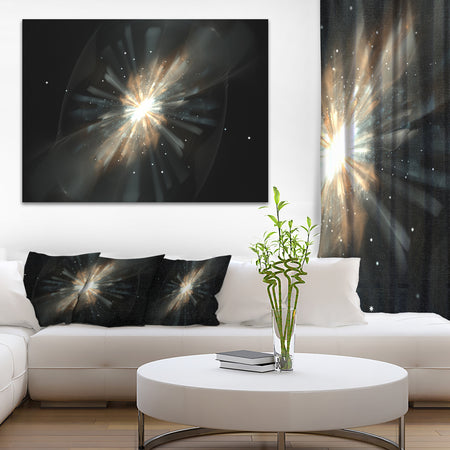 Fractal Star Galaxy - Abstract Digital Art Canvas Print