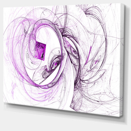 Billowing Smoke Purple - Abstract Digital Art Canvas Print