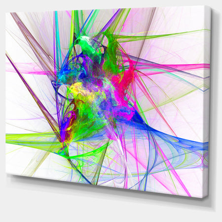 Glowing Ball of Smoke - Abstract Digital Art Canvas Print