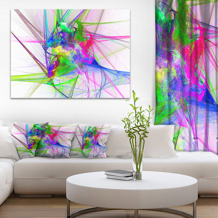 Glowing Ball of Smoke - Abstract Digital Art Canvas Print
