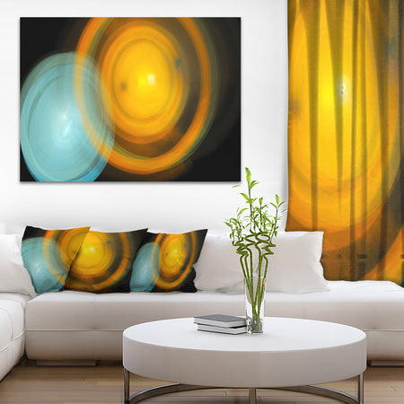 Orange Fractal Desktop Wallpaper - Abstract Digital Art Canvas Print