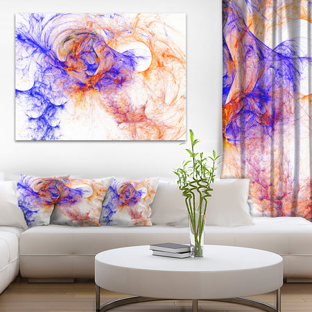 Wings of Angels Blue - Abstract Digital Art Canvas Print