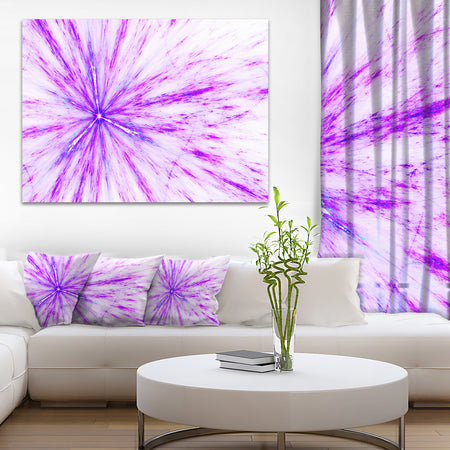 Purple Flash of Supernova - Abstract Digital Art Canvas Print