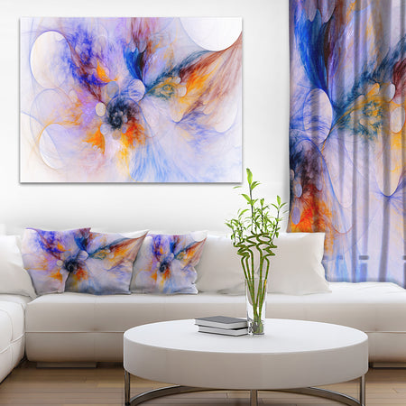 Fractal Floral Wallpaper Art - Floral Digital Art Canvas Print