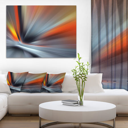 Rays of Speed Large Lines - Abstract Digital Art Canvas Print