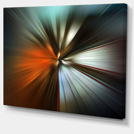 Brown Focus Color - Abstract Digital Art Canvas Print