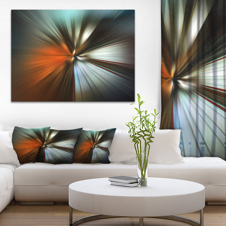 Brown Focus Color - Abstract Digital Art Canvas Print